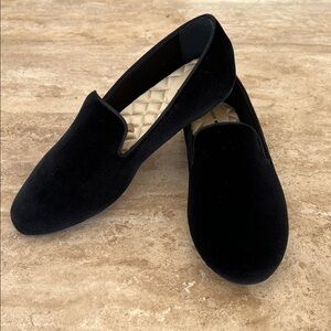 Birdies Black Velvet The Starling Shoes Slippers Loafers Women's Size 9.5